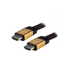 Câble HDMI 2.0 Highspeed+Eth. tressé mâle/mâle-5m