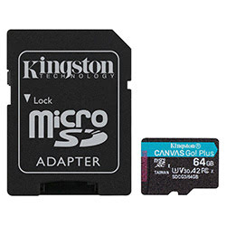 Micro SDHC 64Go Class 10 A2 V30 + Adapt SDCG3/64GB