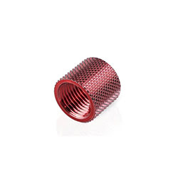 Raccord tube rigide droit rouge - 14mm
