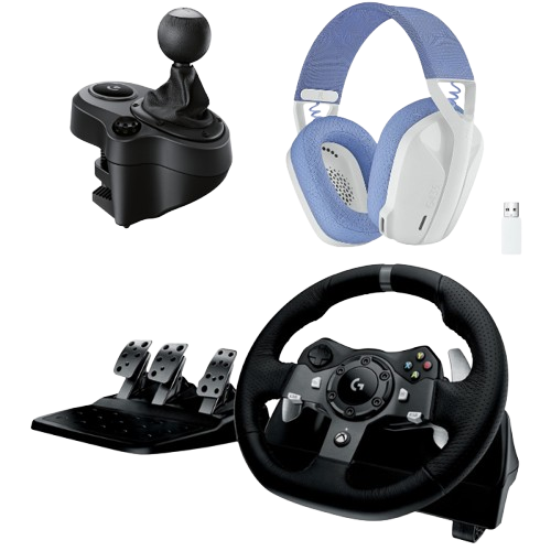 G920 + Driving Force Shifter + G435 Blanc