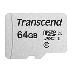 Micro SDHC 64Go Class 10 + Adapt TS64GUSD300S-A