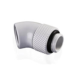 Fitting coudé rotatif 45° blanc - 14mm