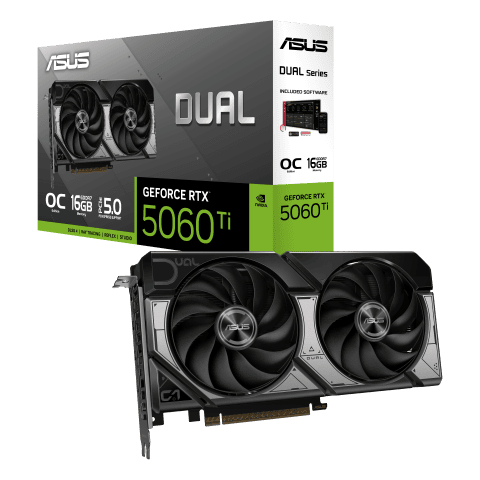 Dual GeForce RTX 5060 Ti 16GB GDDR7 OC Edition
