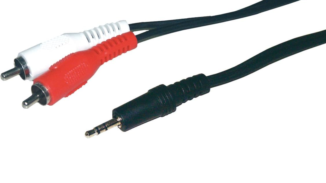 Câble audio Jack 3.5mm/2xRCA mâle/mâle - 1.5m#