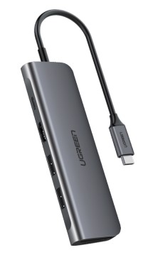 Hub USB-C vers 2xUSB 3.0+HDMI+SD+TF+USB-C/4K30Hz