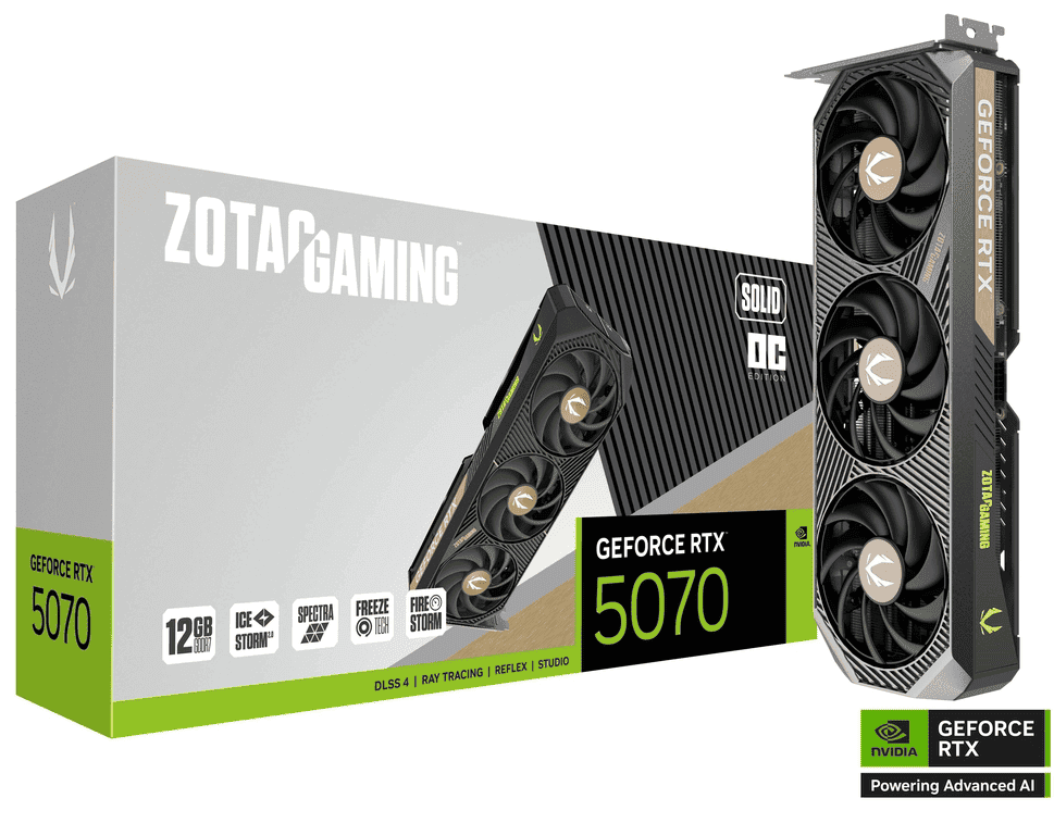 GAMING GeForce RTX 5070 SOLID OC