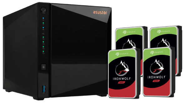 AS3304T v2 - 4 baies avec 4 disques de 8T IronWolf