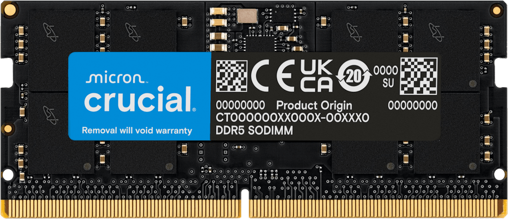 CT16G56C46S5 (1x16GB DDR5-5600Mhz SODIMM)