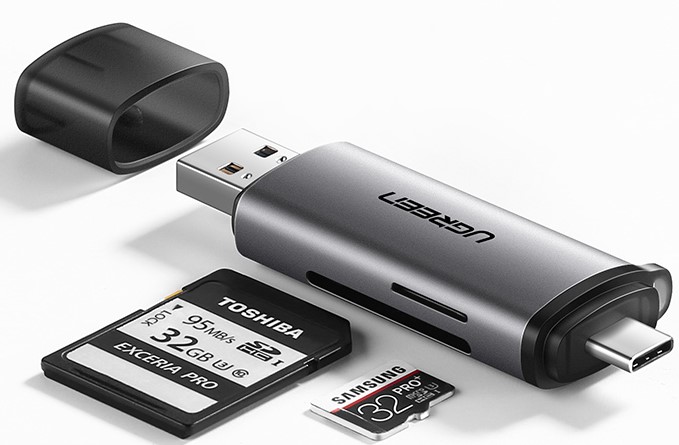 USB-C + USB 3.0/Lecteur SD/MicroSD/512G/Gris