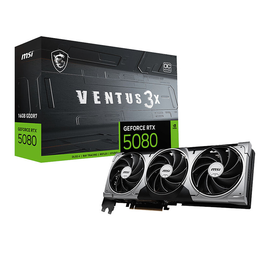 GeForce RTX 5080 16G VENTUS 3X OC-Seconde Vie-Parfait Etat