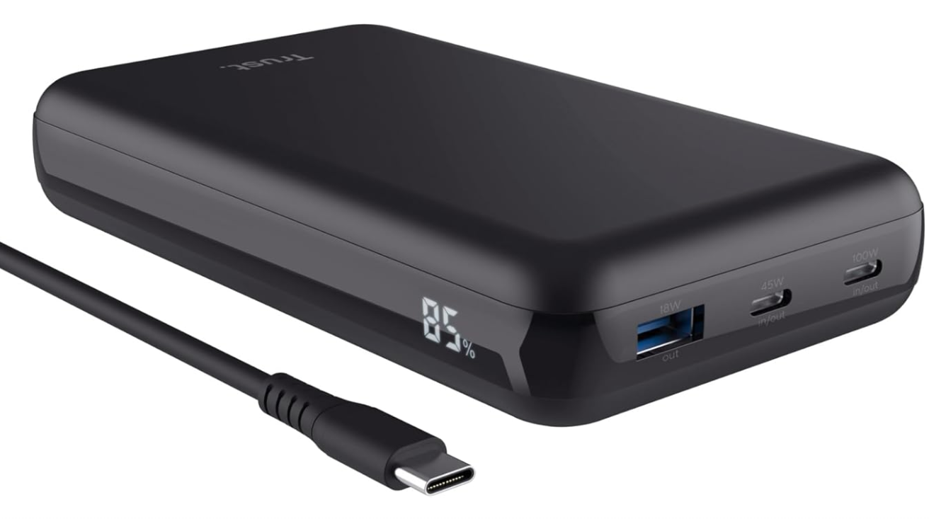 Powerbank Laro - 20000mAh/100W/USB-C - Noir 