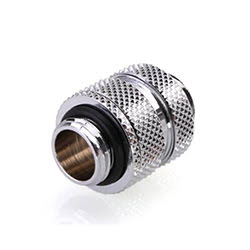 Fitting Femelle/Femelle télescopique droit argent