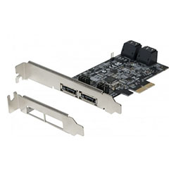 PCI-E SATA III 6GB/s 4 port internes + 2 eSATA