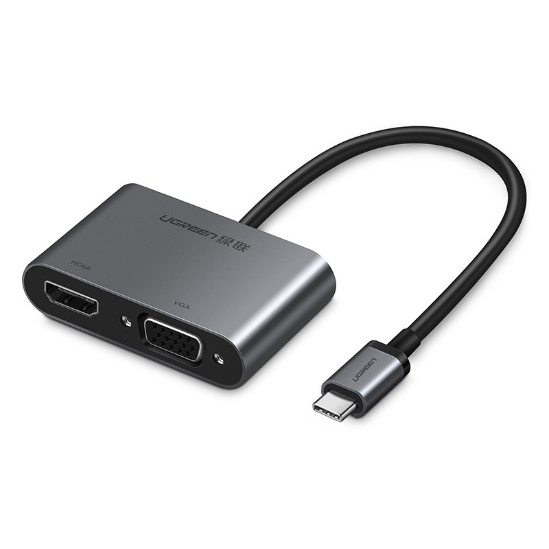 Adaptateur USB-C/HDMI 1.4+VGA+USB 3.0 - 0.25m