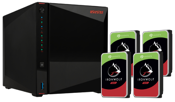 AS5404T - 4 Baies avec 4 disques de 8To IronWolf