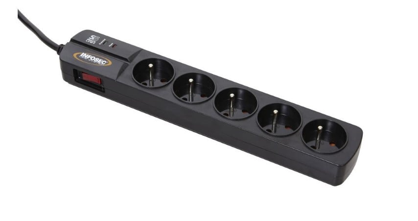 Infosec S5 Black Line II - 5 prises
