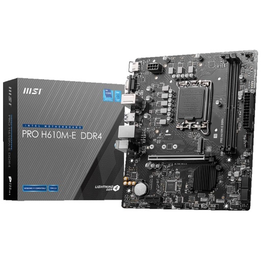 PRO H610M-E - H610/LGA1700/DDR5/mATX