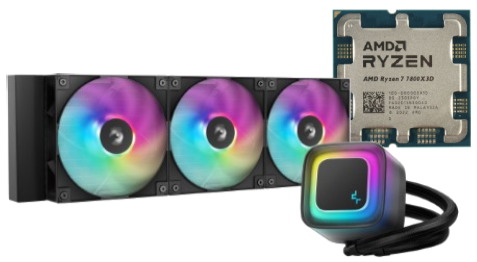 7800x3D Tray + Watercooling LE360 V2 360mm - Noir