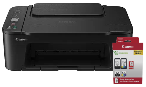 PIXMA TS3750i Black + Cartouche pack PG-575/CL-576