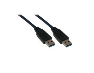 Câble USB-A 3.0 mâle/mâle - 2m - Noir