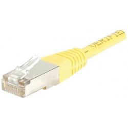 Patch RJ45 cat5E FTP 15cm jaune 