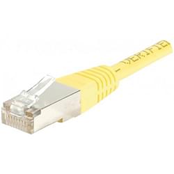 Patch RJ45 cat6 FTP 15cm Jaune 