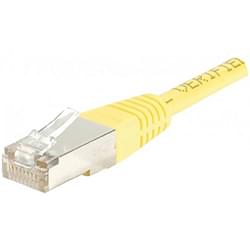 Patch RJ45 cat6 FTP 15cm Jaune