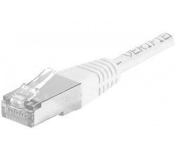 DEXLAN Cordon RJ45 catégorie 6A F/UTP blanc - 10 m#