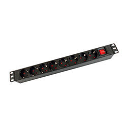 Bandeau 8 prises électriques rack/baie 19" - 1U