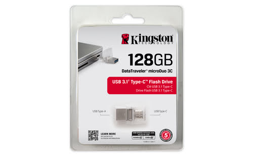 Clé 128Go USB 3.1 Type C - DTDUO3C/128GB