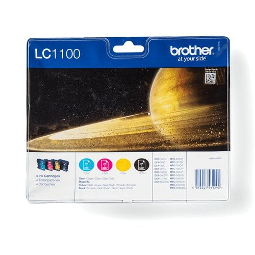 Brother Pack de 4 cartouches LC1100 BK/C/M/Y