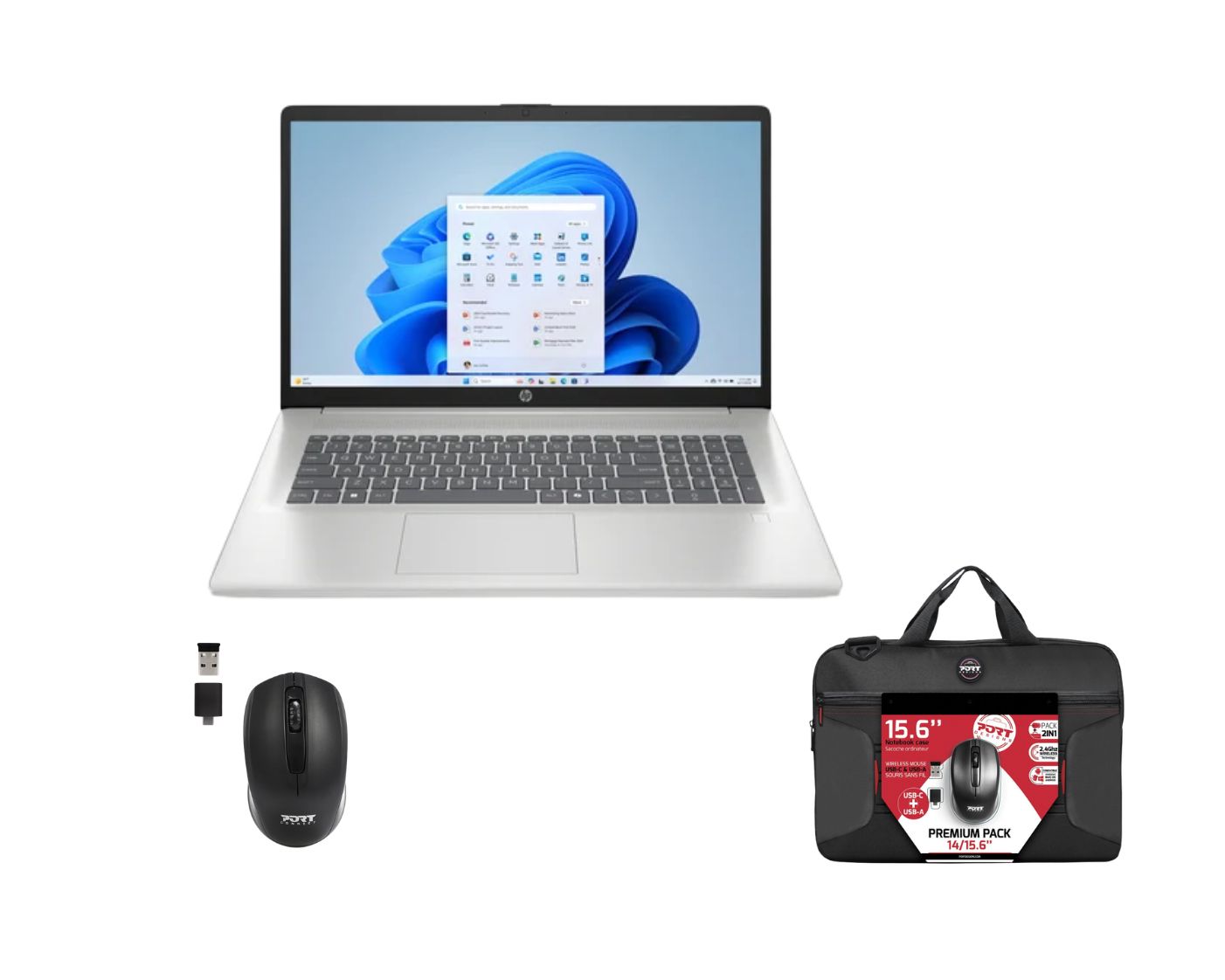 17.3" FHD/R3 7320U/8Go/512Go/W11 + sac et souris