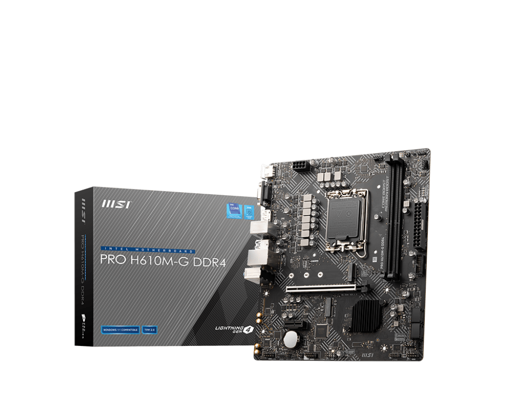 PRO H610M-G - H610/LGA1700/DDR4/mATX