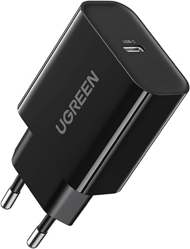 Chargeur rapide USB-C - 20W - Noir
