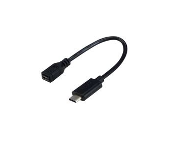 Adaptateur USB-C 3.1/Micro USB B 2.0 - 17cm - Noir#