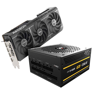 Asus Prime Radeon RX 9070 EVO OC 16Go + MRR-1050AG VP2 Noir