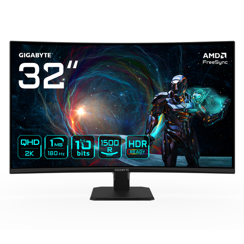 GS32QCA 32" CURVE/QHD/180Hz/VA/1ms/Adapt Sync