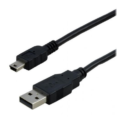 Câble USB-A 2.0/Mini USB-B mâle/mâle - 2m - Noir#