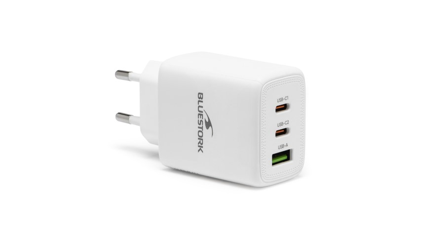 Chargeur USB/3 ports/65W/Blanc