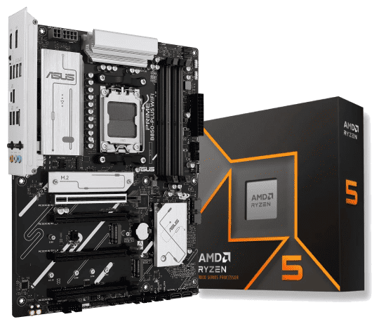 PRIME B850-PLUS WIFI + Ryzen 5 9600X box