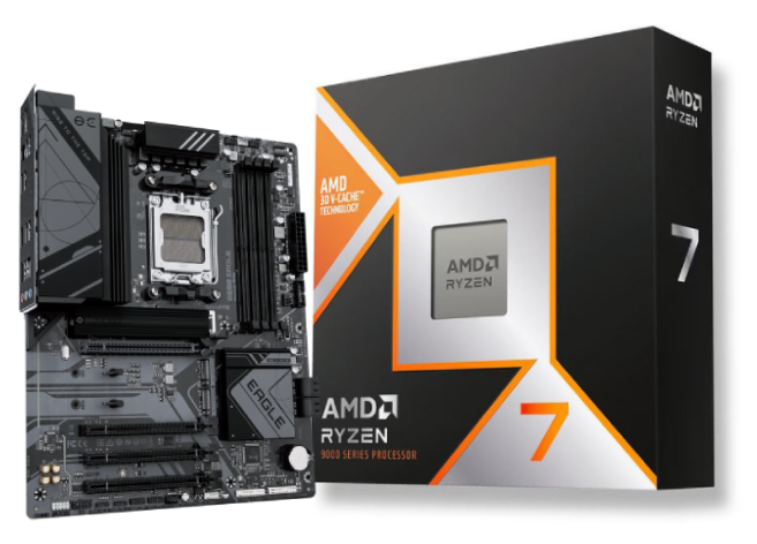 B650 EAGLE + Ryzen 7 9800X3D Tray