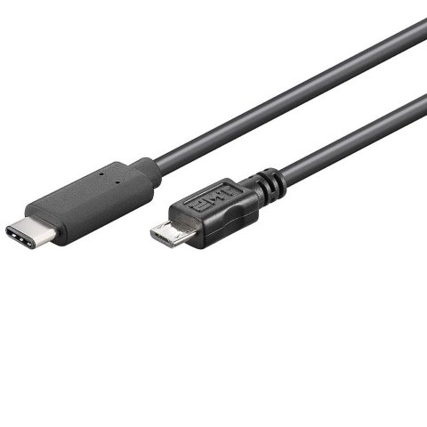 Câble USB-C/Micro USB-B mâle/mâle- 1m - Anthracite#