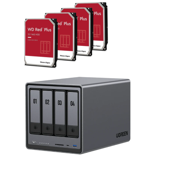 DXP4800 - 4 Baies avec 4 disques 4To WD RED PLUS 