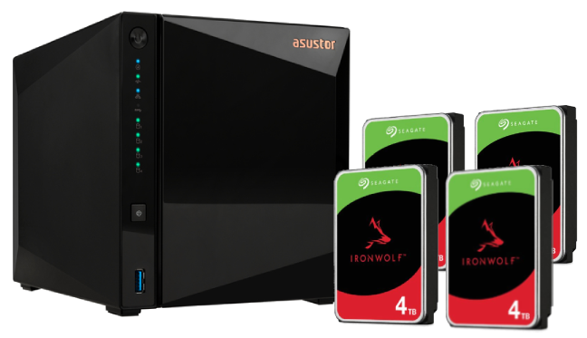 AS3304T v2 - 4 baies avec 4 disques de 4T IronWolf