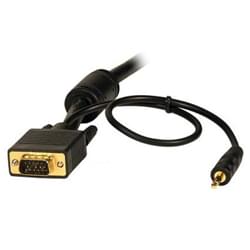 Câble SVGA mâle & Jack 3.5 mâle 3m#