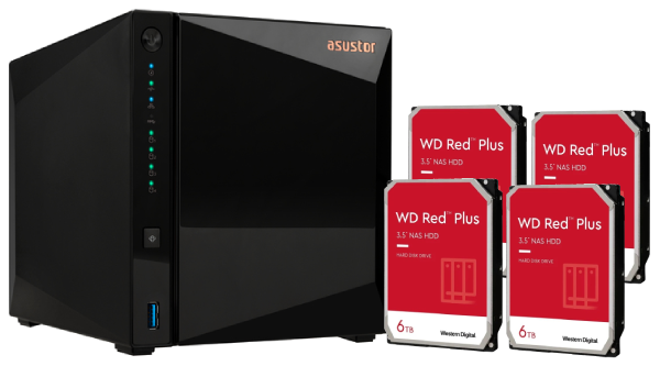 AS3304T v2 - 4 baies avec 4 disques de 6T RED Plus