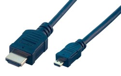 Câble HDMI vers m-HDMI Highspeed+Ethernet m/m - 2m