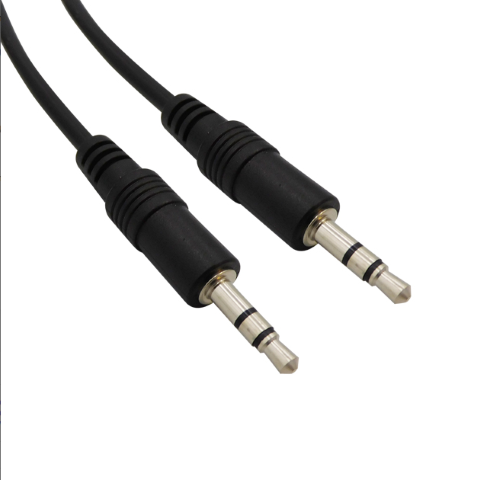 Câble audio Jack 3.5mm mâle/mâle - 0.50m - Gris#