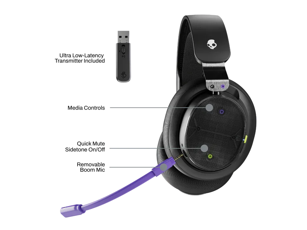 Skullcandy PLYR - Sans-Fil - Noir — vue 3