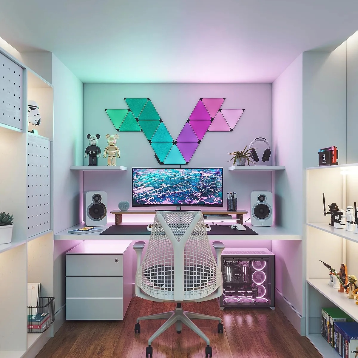 Nanoleaf Shapes Black Triangles Pack Expansion - 3 pièces — vue 6